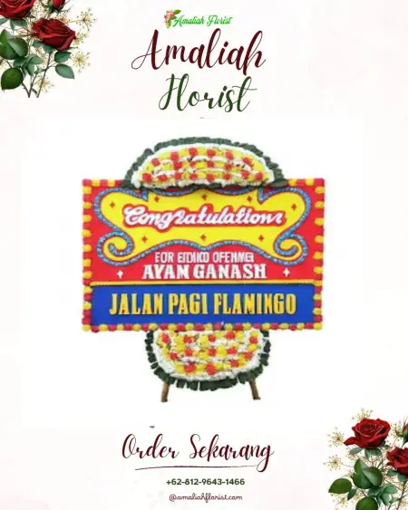 Sewa Papan Bunga Timuran